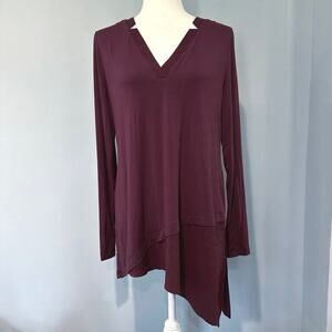 White House Black Market asymmetric top women's medium